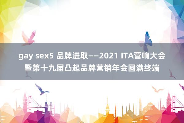 gay sex5 品牌进取——2021 ITA营响大会暨第十九届凸起品牌营销年会圆满终端