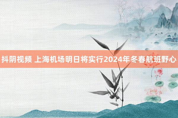 抖阴视频 上海机场明日将实行2024年冬春航班野心