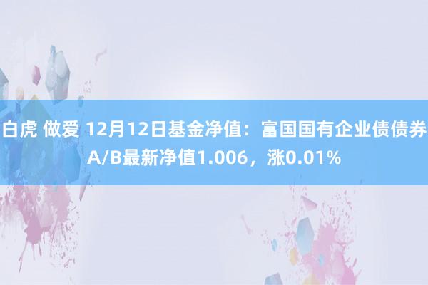 白虎 做爱 12月12日基金净值：富国国有企业债债券A/B最新净值1.006，涨0.01%