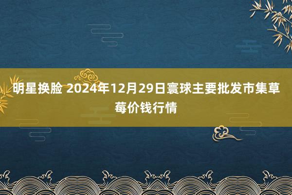 明星换脸 2024年12月29日寰球主要批发市集草莓价钱行情