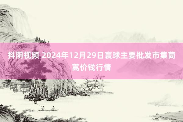 抖阴视频 2024年12月29日寰球主要批发市集茼蒿价钱行情